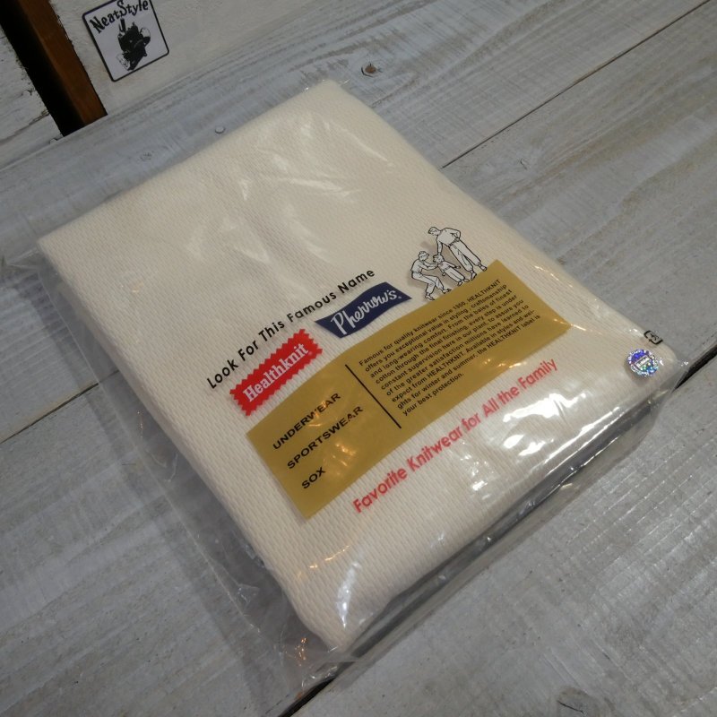 画像3: 【ヘルスニット×フェローズ】  サーマル ヘンリーネック ロングスリーブ   Pherrow's 26W-PCT2-HEALTH KNIT  【送料無料】 (3)