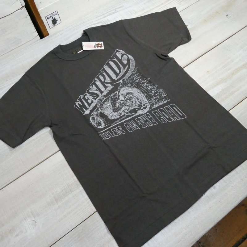 画像2: 【送料無料】  【ウエストライド】  パンヘッド 半袖プリントTシャツ  WEST RIDE V.PT.TEE.25-04   日本製 (2)