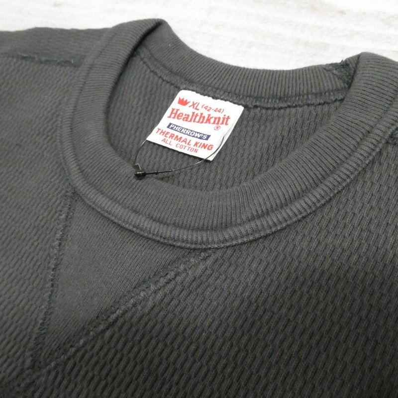 画像6: 【ヘルスニット×フェローズ】  前V サーマル ロングスリーブ   Pherrow's 25W-PCT1-HEALTH KNIT  【送料無料】 (6)