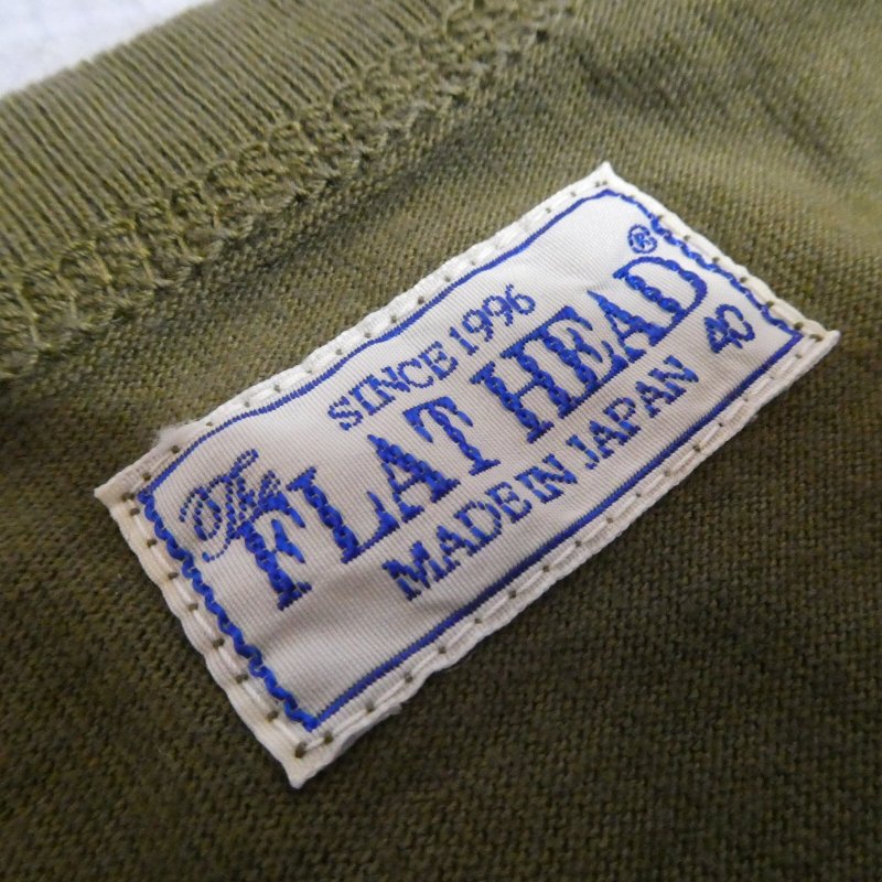 画像5: 【送料無料】 【フラットヘッド】   3本針の1本外し 無地Tシャツ   THE FLAT HEAD 日本製 (5)