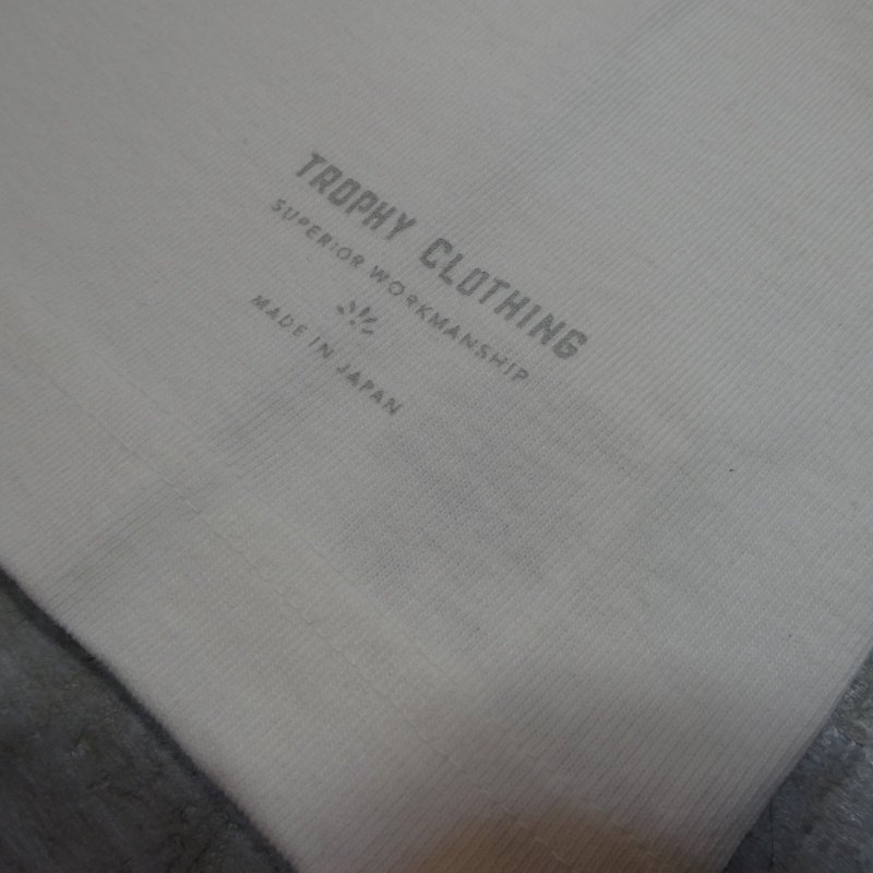 画像7: 【トロフィークロージング】   吊り編み ポケット付きTシャツ   TROPHY CLOTHING TE-10   日本製【送料無料】 (7)