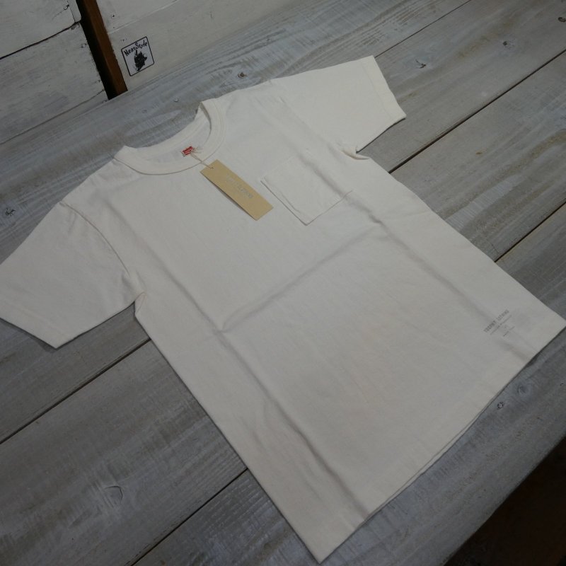 画像1: 【トロフィークロージング】   吊り編み ポケット付きTシャツ   TROPHY CLOTHING TE-10   日本製【送料無料】 (1)