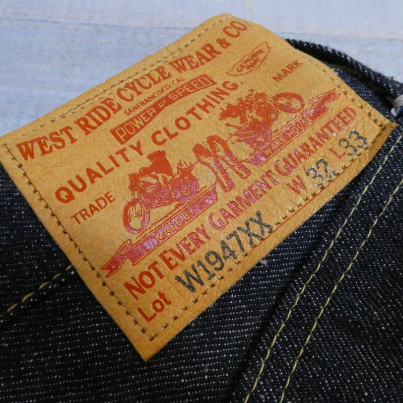 画像8: 【ウエストライド】   W1947XX リミテッド リジッドデニム   WEST RIDE W1947XX LIMITED   日本製【送料無料】  (8)
