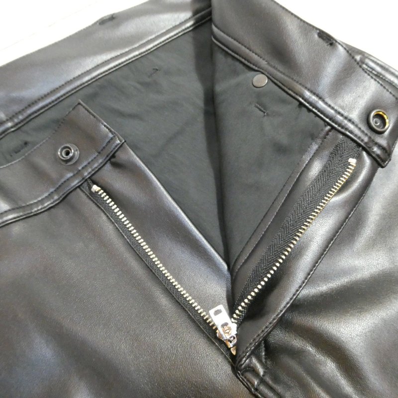 画像4: 【ウエストライド】   WR105 SHYNTHETIC LEATHER PANTS   合皮スリムパンツ WEST RIDE   日本製【送料無料】 (4)