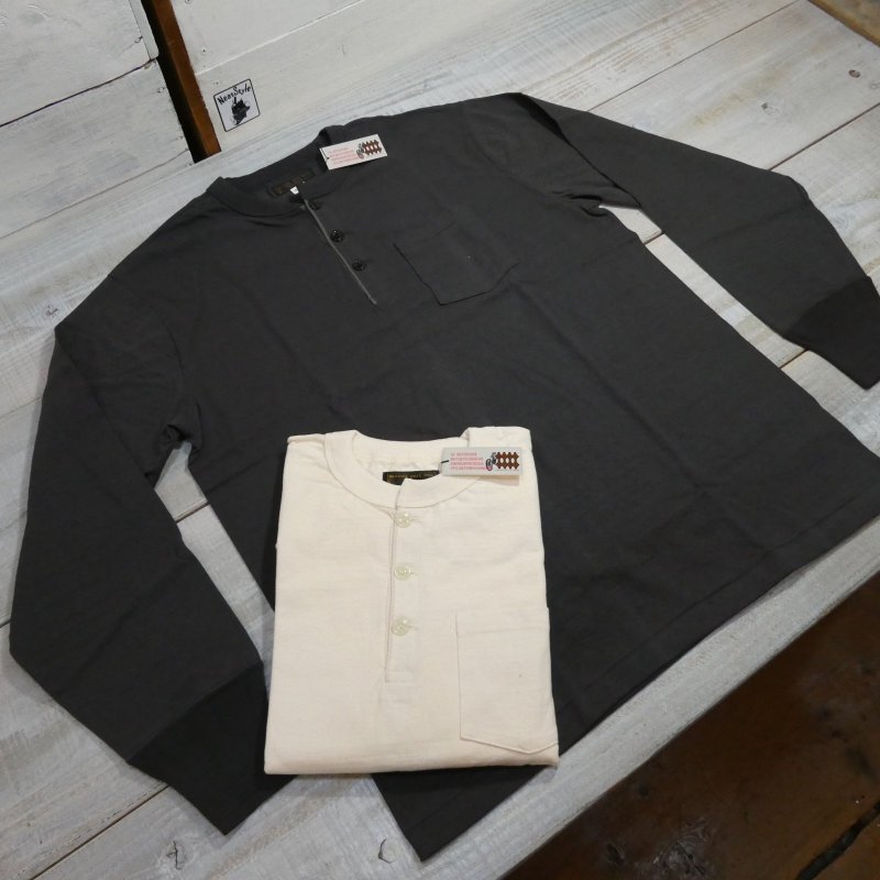 画像1: 【ウエストライド】  ビンテージ ヘンリーネック ロングスリーブ   WEST RIDE VINTAGE HENLY NECK   日本製  【送料無料】  (1)