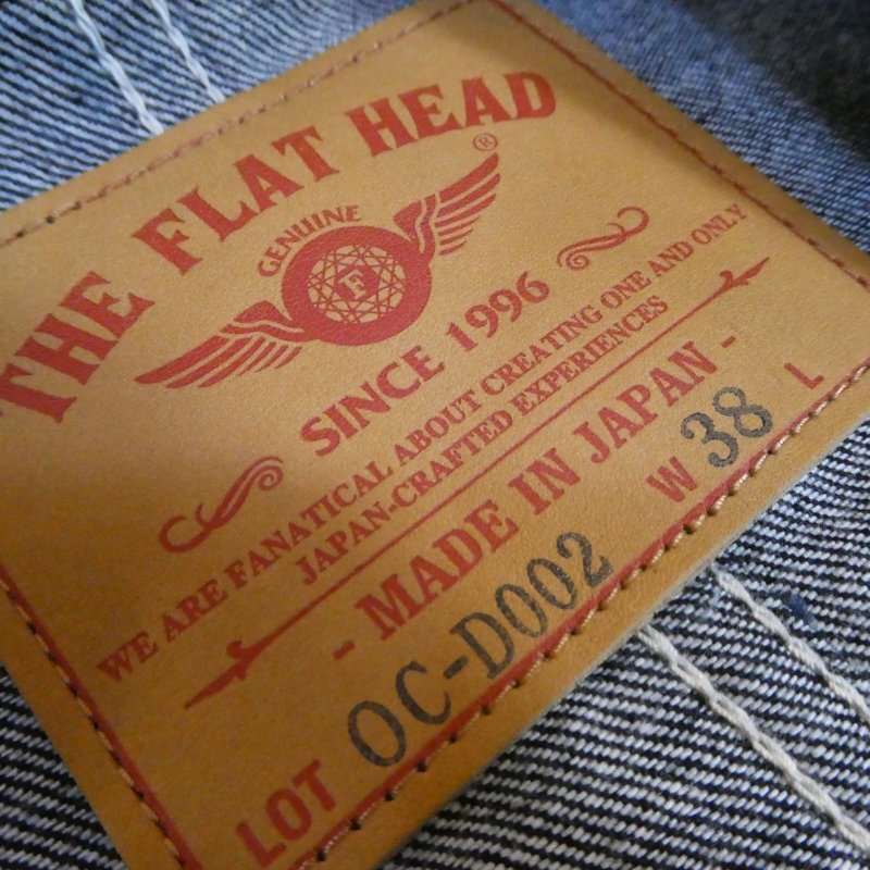 画像3: 【フラットヘッド】  12oz デニム ショップコート   THE FLAT HEAD FN-OC-D002   日本製【送料無料】 (3)