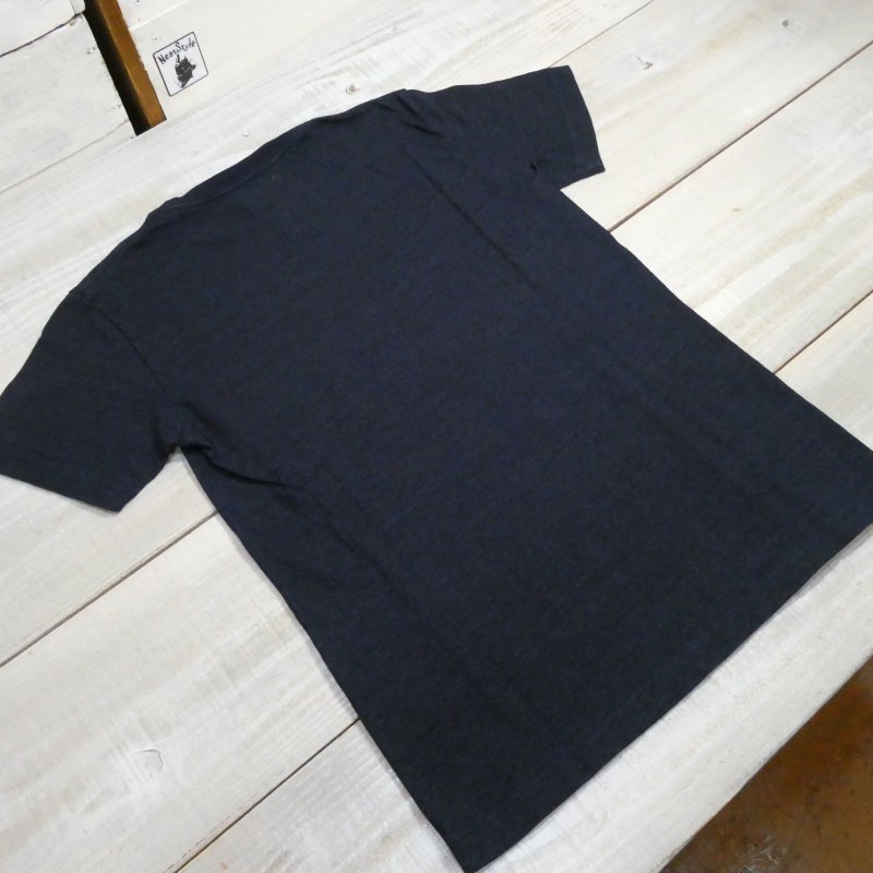 画像2: 【グラフゼロ】 インディゴ ポケット付き  クルーネックTシャツ  GRAPHZERO GZ-IDTC  日本製【送料無料】 (2)