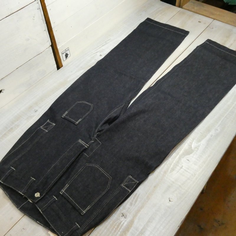 画像2: 【ジョングラッコー】  1910's デニムジーンズ  ネットメーカートラウザー リジッド   John Gluckow JG-01 Netmaker's Trousers  日本製【送料無料】  (2)