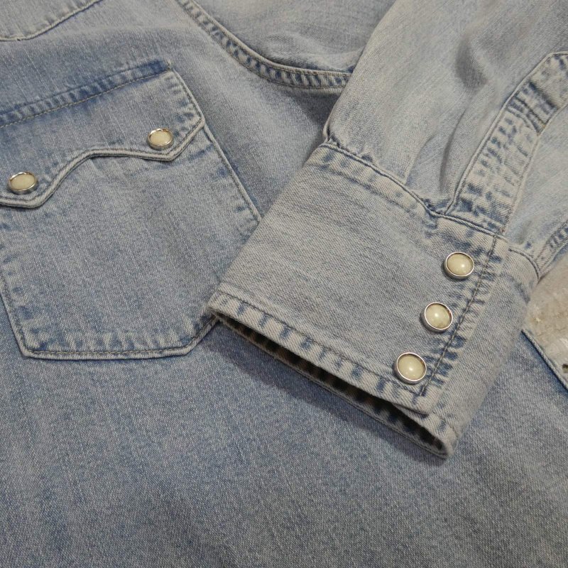 画像6: 【リーバイス】  1955年 ショートホーン ウエスタンシャツ   ソーツゥース/色落ち   LEVIS 1950's MODEL【送料無料】 (6)