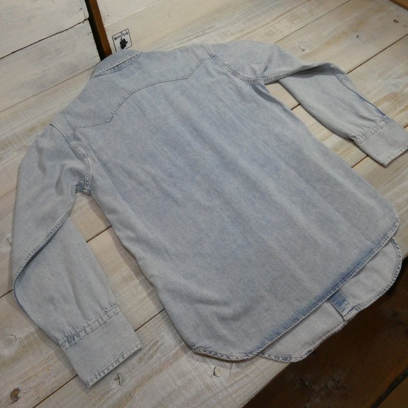 画像2: 【リーバイス】  1955年 ショートホーン ウエスタンシャツ   ソーツゥース/色落ち   LEVIS 1950's MODEL【送料無料】 (2)
