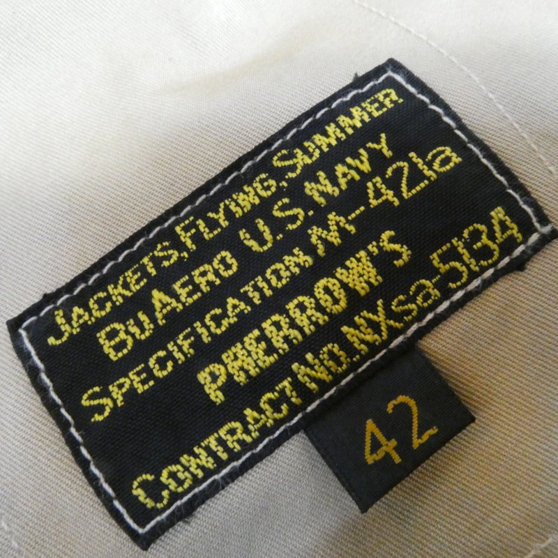 画像3: 【フェローズ】 1940's ww2 サマーフライトジャケット   U.S.NAVY M421a SUMMER FLIGHT JACKET   日本製【送料無料】 (3)