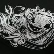 画像5: 【送料無料】 【JAMMER'S】   ジャマーズ  トライアンフ エンジン プリントTシャツ/ウエストライド (5)