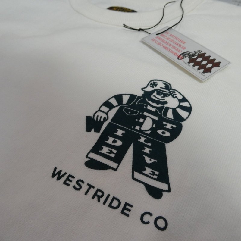 画像5: 【ウエストライド】  DIE TO LIVE   プリント ロングスリーブTシャツ  WEST RIDE   日本製 【送料無料】  (5)