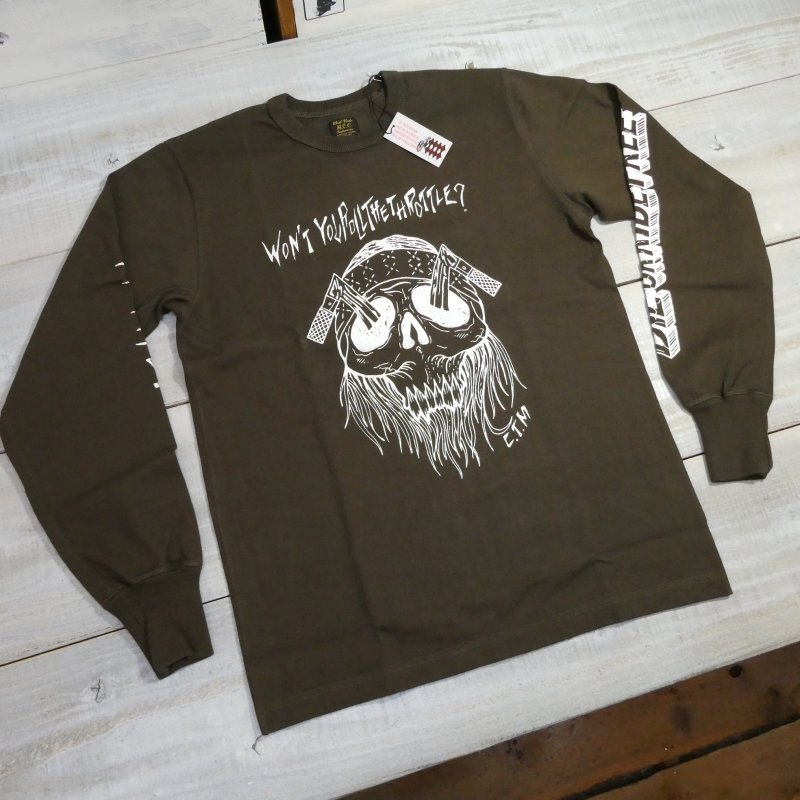 画像4: 【ウエストライド】  DIE OR RIDE FREE   プリント ロングスリーブTシャツ   WEST RIDE   日本製 【送料無料】  (4)
