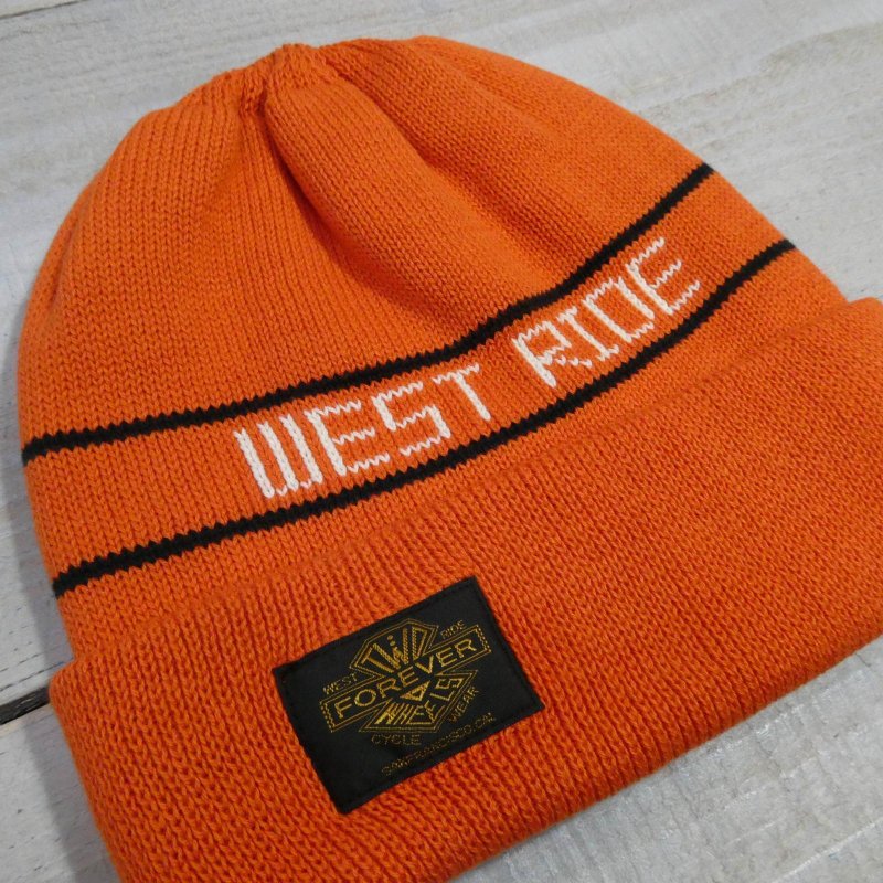 画像4: 【送料無料】  【WEST RIDE】   コットン ロゴ ワッチキャップ   COTTON LOGO WATCH CAP  日本製  (4)