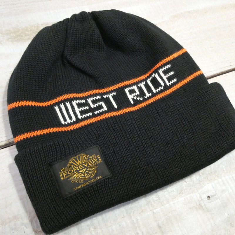 画像2: 【送料無料】  【WEST RIDE】   コットン ロゴ ワッチキャップ   COTTON LOGO WATCH CAP  日本製  (2)