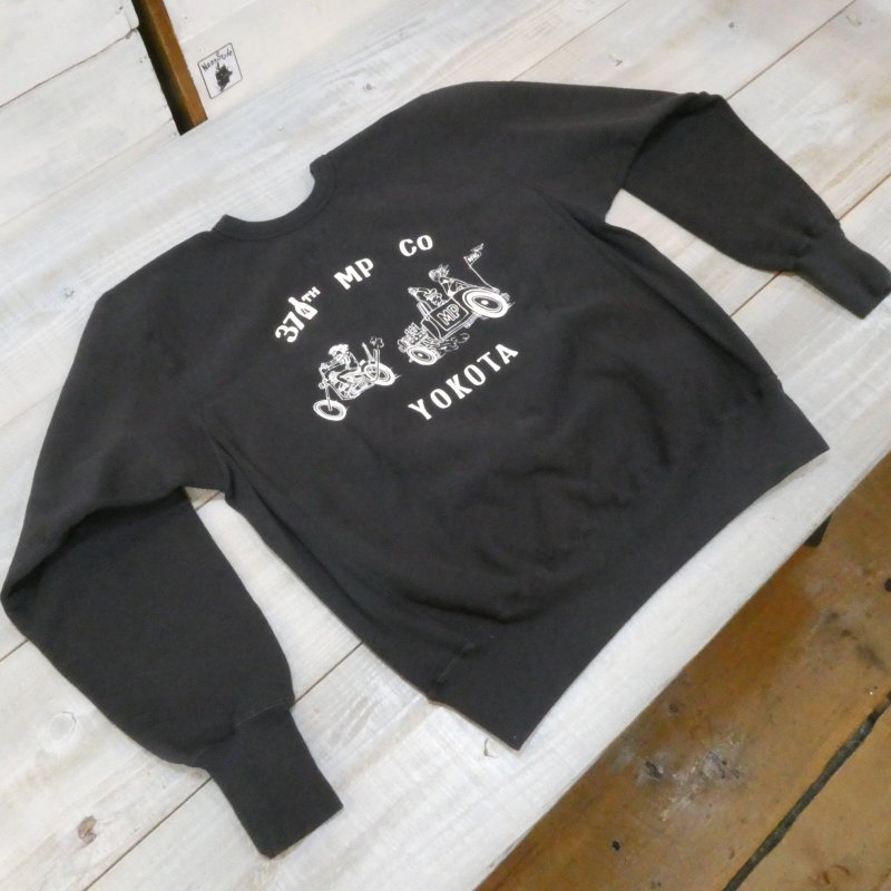画像2: 【ウエストライド】  374th MP CO YOKOTA スエットクルー   WEST RIDE NEW RW SWEAT 26-01   日本製【送料無料】 (2)