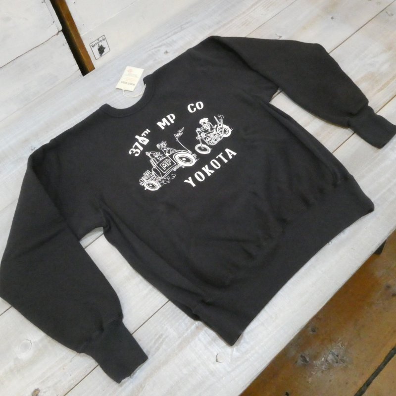 画像1: 【ウエストライド】  374th MP CO YOKOTA スエットクルー   WEST RIDE NEW RW SWEAT 26-01   日本製【送料無料】 (1)