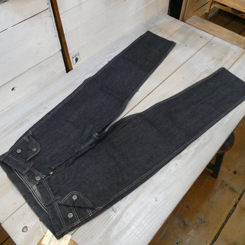 画像2: 【ウエストライド】  1930's フラップパンツ 月桂樹ボタン   WEST RIDE W&R W FLAP PANTS   日本製【送料無料】 (2)