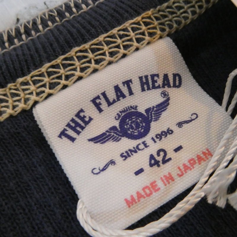 画像4: 【フラットヘッド】  ヘンリーネック サーマル ロングスリーブ   THE FLAT HEAD FN-THLH-004   日本製【送料無料】 (4)