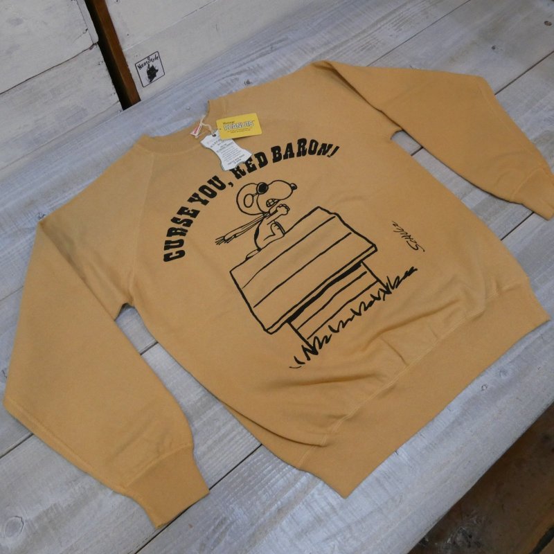 画像2: 【Vintage PEANUTS by WAREHOUSE】 FLYING ACE スヌーピー ビンテージスエット YP226W-1 ウエアハウス製作 日本製【送料無料】 (2)