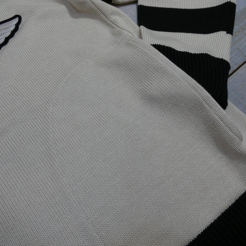 画像9: 【送料無料】  【ウエストライド】  H-Dビンテージ レーシングニット   26FW WR RACING KNIT 日本製 (9)