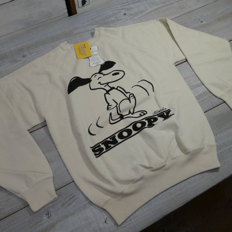 画像8: 【Vintage PEANUTS by WAREHOUSE】 DANCE スヌーピー ビンテージスエット YP226W-2 ウエアハウス製作 日本製【送料無料】 (8)