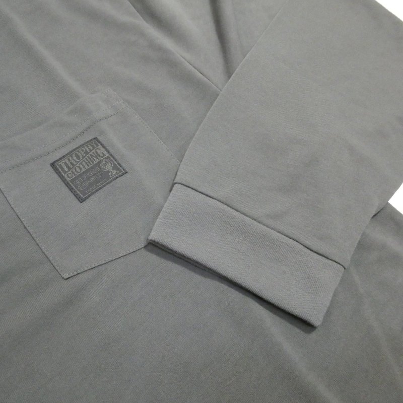 画像5: 【トロフィークロージング】  モノクローム ロゴプリント   ロングスリーブTシャツ   TROPHY CLOTHING TRMN-201   日本製【送料無料】  (5)