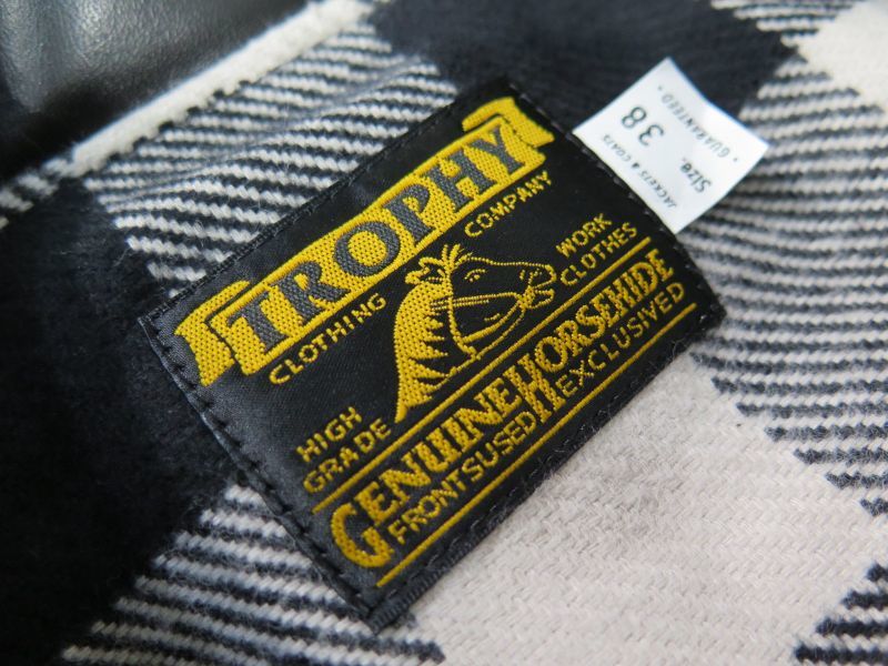 トロフィークロージング】 ホースハイド ダブルライダースレザー