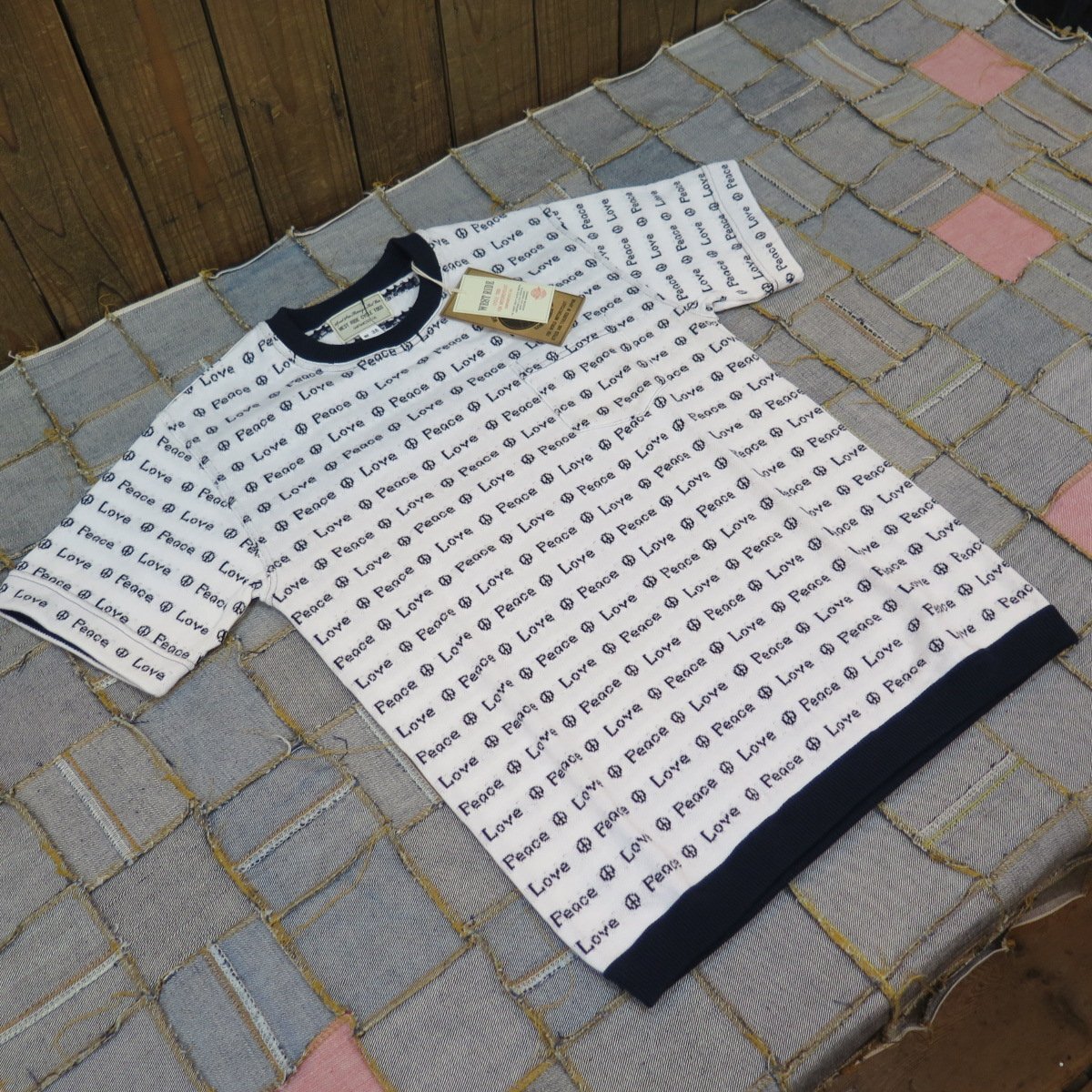 パイルジャガード /タイダイ/ルーズシルエット半袖Tシャツ/ユニセックス セットアップ対応】ピグメントバイオパイルジャガードTシャツ